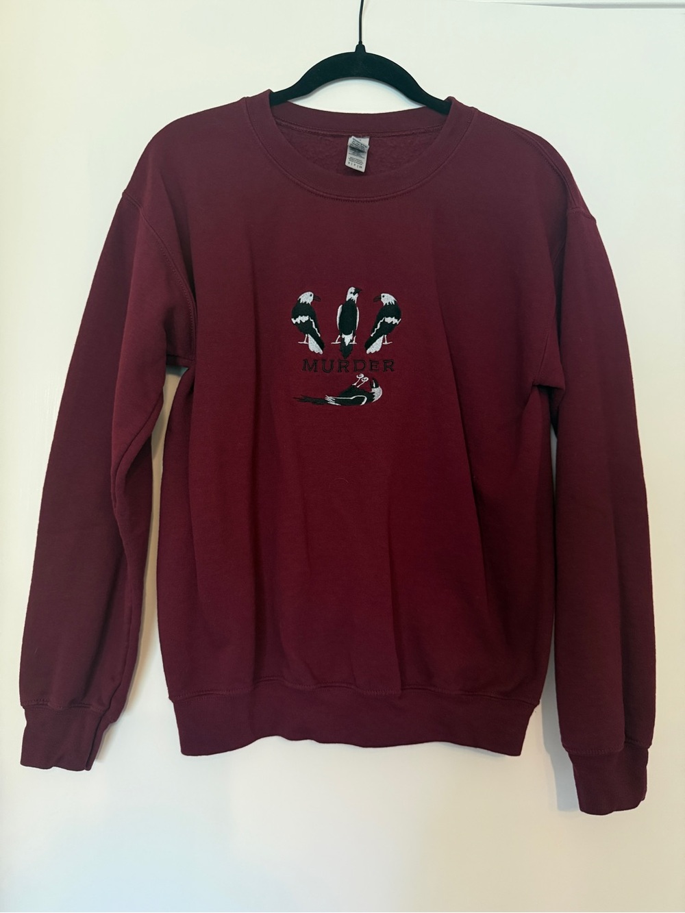 MURDER of Crows Embroidered Unisex Sweatshirt